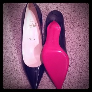 New Piaf 85 Black Patent Calf Christian Louboutin